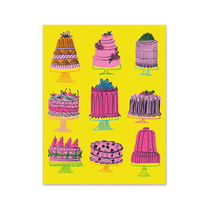 Postkarte / Jordan Sondler / verschiedene Kuchen