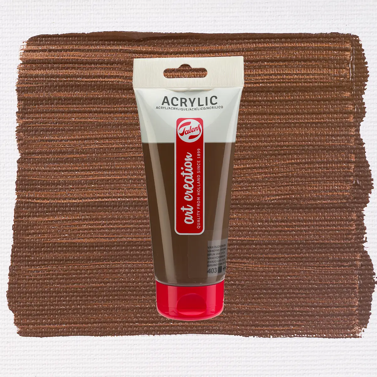 3520403M-TAC_Acryl_403_Vandyke-_Brown-Deckend-Talens-_Art-_Creation-_Acrylic_-Colour-_200_ml_-Produktansicht