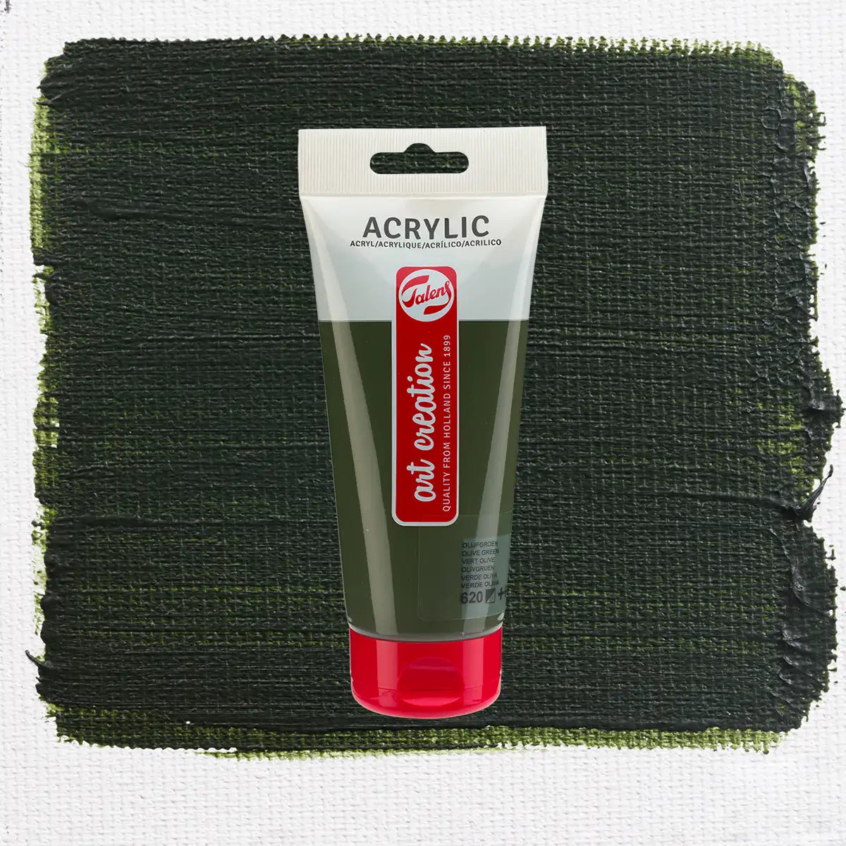 3520620M-TAC-_acrylic-_620_-Olivgruen-Halbdeckend-_Talens-_Art-_Creation-_Acrylic-_Colour-_200_ml_-Produktansicht
