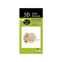 3D Papiermodell / Weiße Maus
