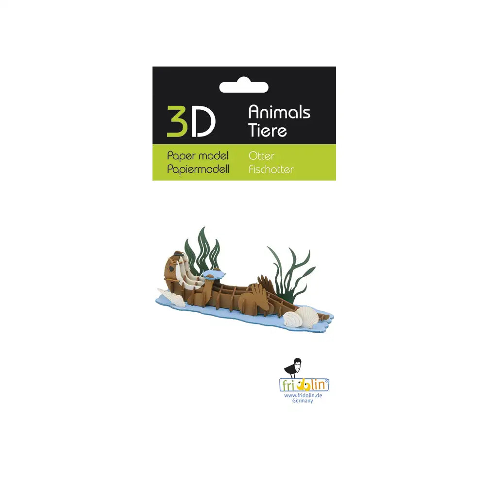 Fridolin 3D Papiermodell 'Weiße Taube' – Bastelbogen Zum Zusammenstecken, Ca. 8 Cm Groß