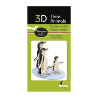 3D Papiermodell / Pinguinfamilie