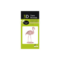 3D Papiermodell / Flamingo