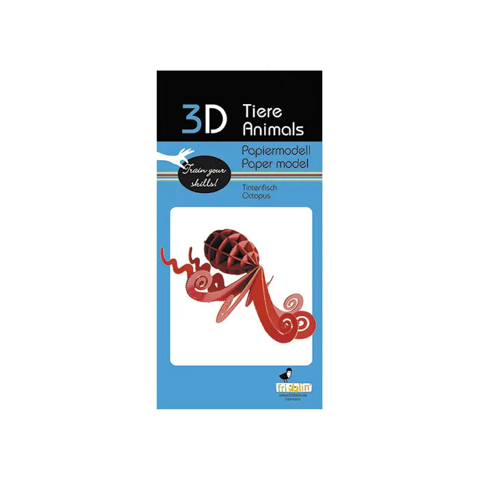 3D Papiermodell / Tintenfisch