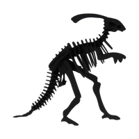 3D Papiermodell / Parasaurolophus
