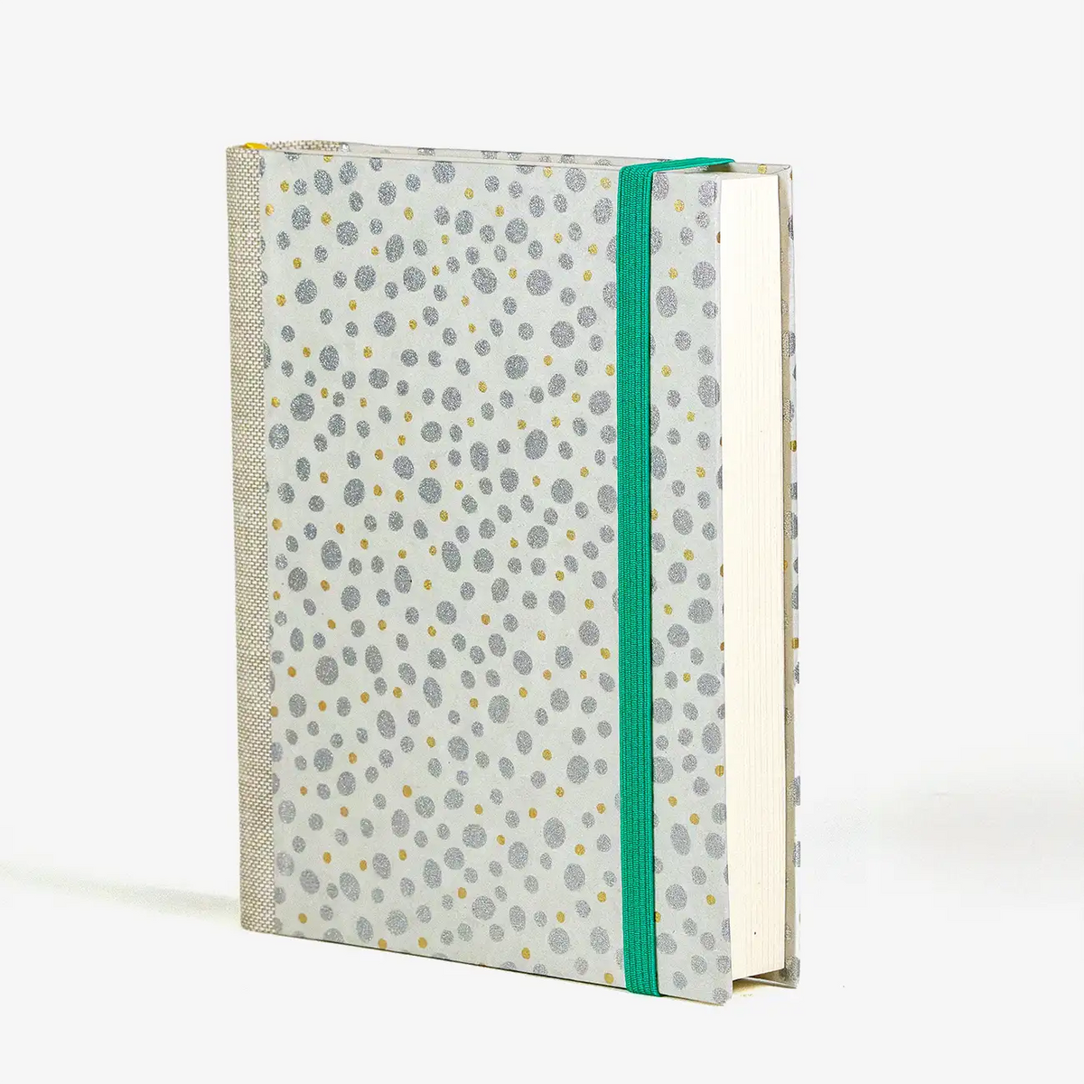 3Jahresplaner-Blaupause-Chiyogami-papier-dots-silber-gelb-auf-natur--Buchcover-seitlich-von-hinten