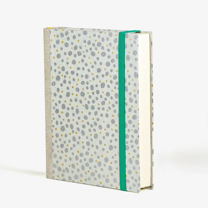 3Jahresplaner-Blaupause-Chiyogami-papier-dots-silber-gelb-auf-natur--Buchcover-seitlich-von-hinten