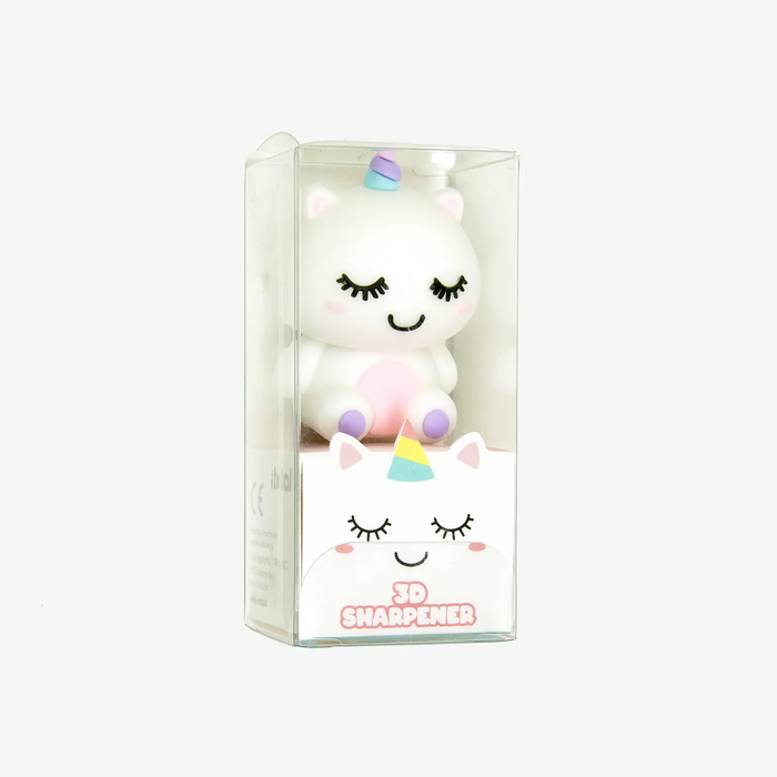 3D Spitzer | Einhorn | 3x2,6x3,6 | weiß