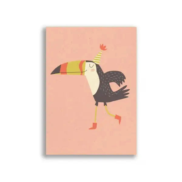 Postkarte / Paper & Cloth / Happy Birdy