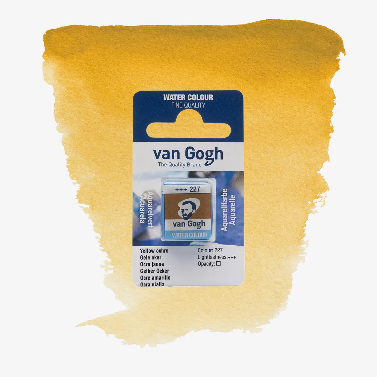 VanGogh_feste-Aquarellfarbe-im-halben-Naepfchen-auf-Farbkarte-Farbfamilie-Braun-FArbe-Gelbocker-227