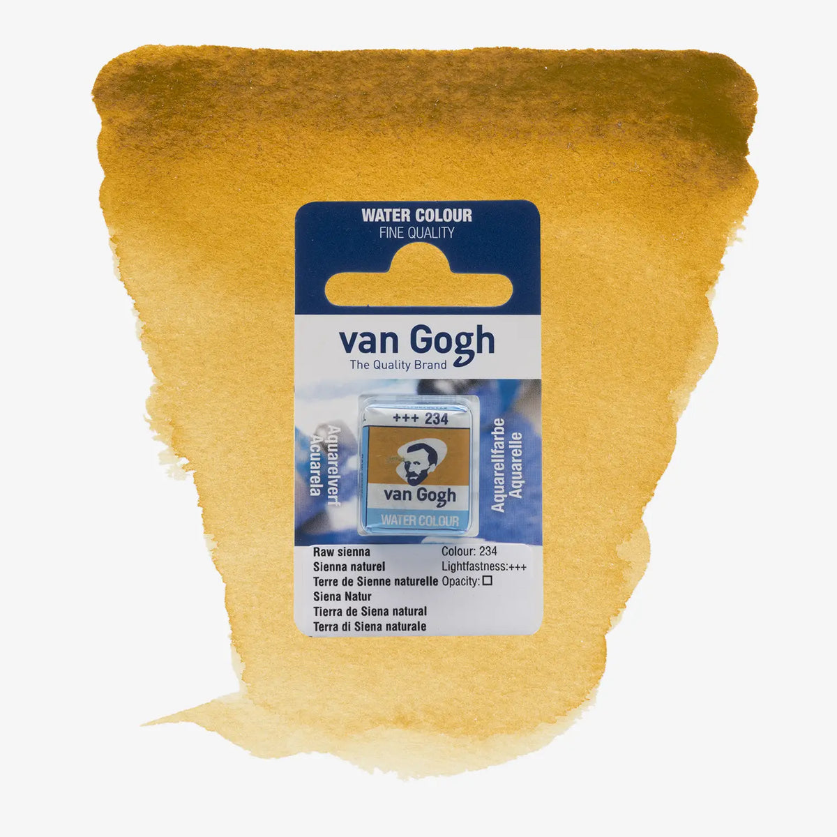 VanGogh_feste-Aquarellfarbe-im-halben-Naepfchen-auf-Farbkarte-Farbfamilie-Braun-FArbe-Roh_-Siena-234
