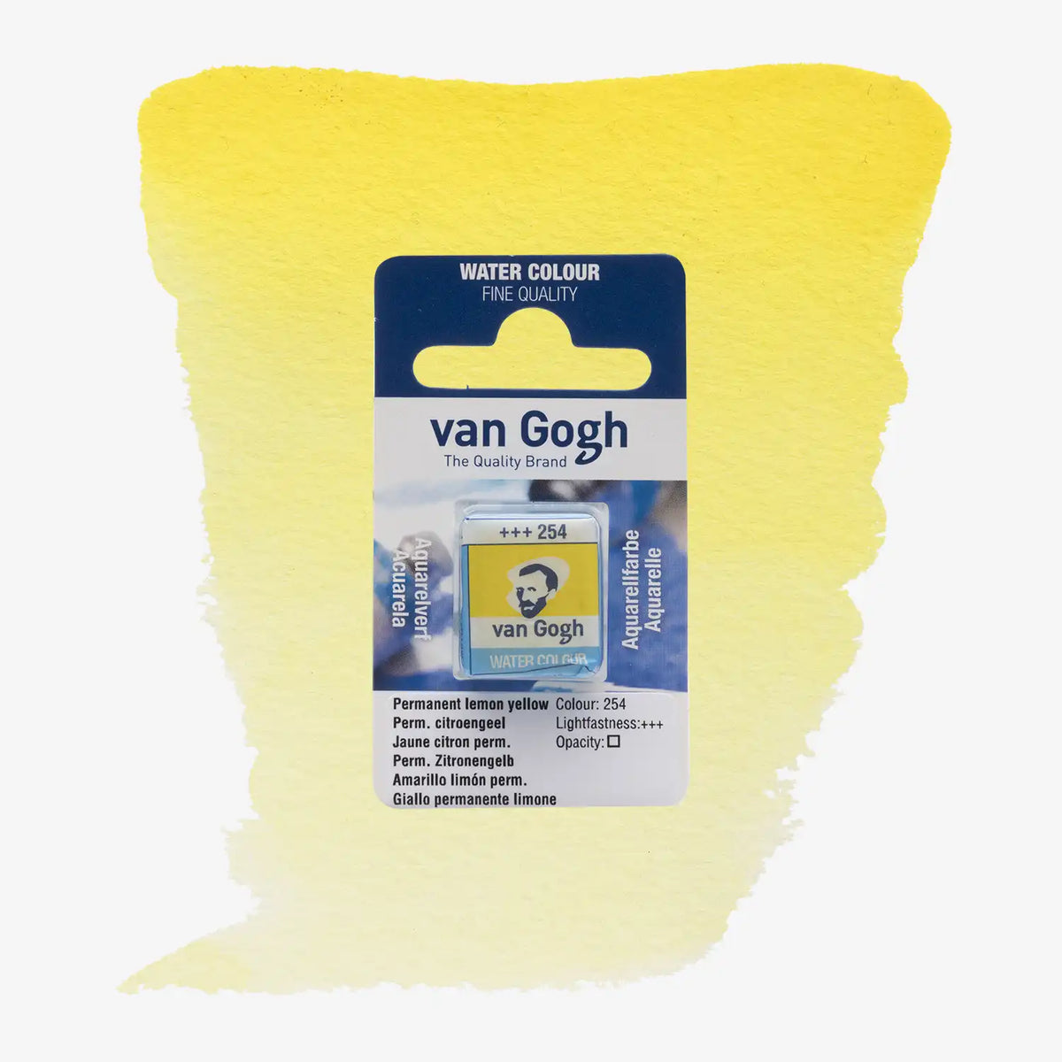VanGogh_feste-Aquarellfarbe-im-halben-Naepfchen-auf-Farbkarte-Farbfamilie-Gelb-FArbe-Permanent-_Zitronengelb-_Primaer_-254