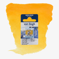VanGogh_feste-Aquarellfarbe-im-halben-Naepfchen-auf-Farbkarte-Farbfamilie-Gelb-FArbe-Azo-_Gelb-_Tief-270