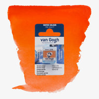 VanGogh_feste-Aquarellfarbe-im-halben-Naepfchen-auf-Farbkarte-Farbfamilie-Orange-FArbe-Pyrrole-_Orange-278