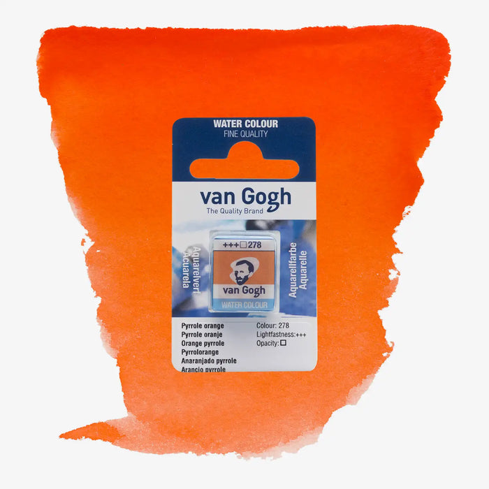 VanGogh_feste-Aquarellfarbe-im-halben-Naepfchen-auf-Farbkarte-Farbfamilie-Orange-FArbe-Pyrrole-_Orange-278