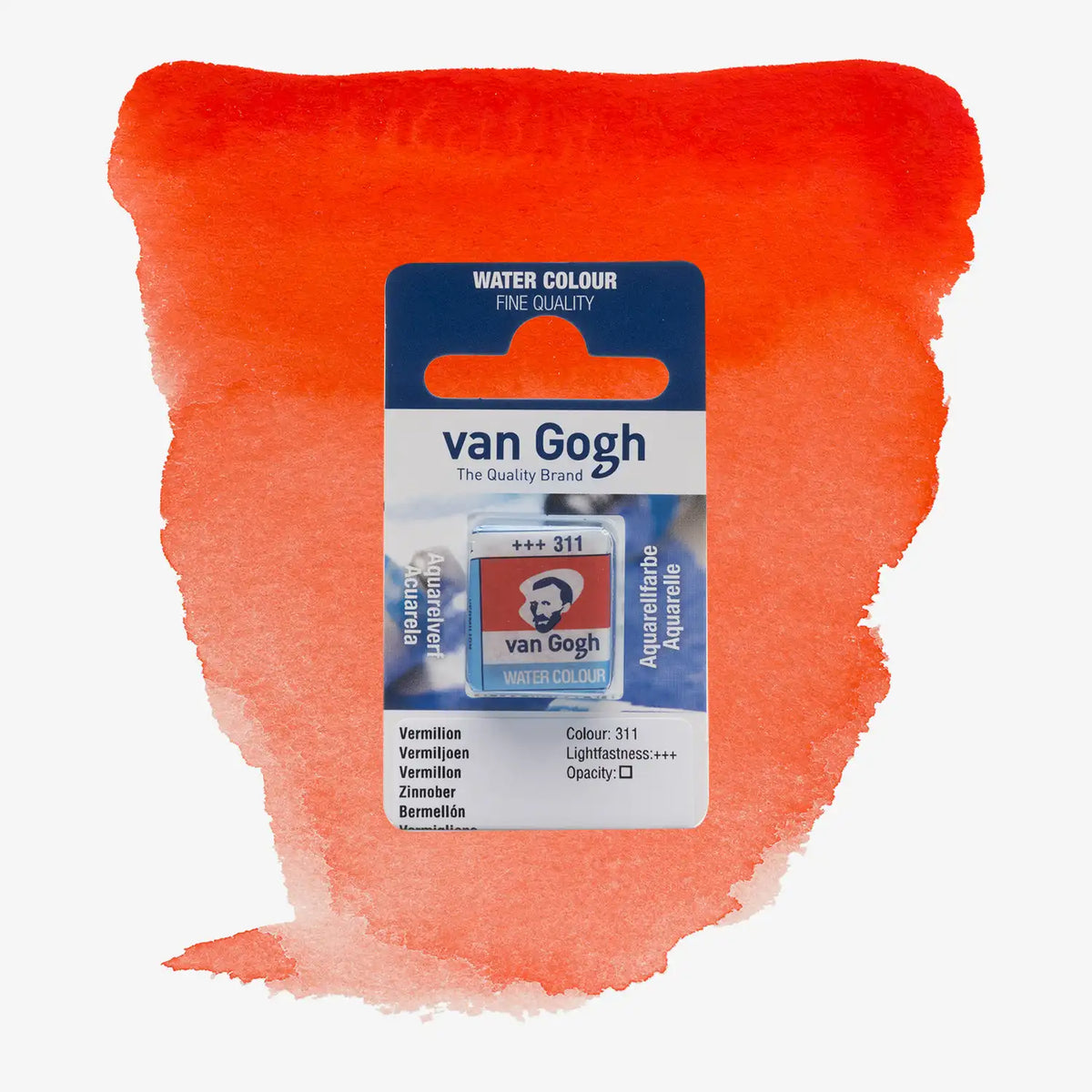 VanGogh_feste-Aquarellfarbe-im-halben-Naepfchen-auf-Farbkarte-Farbfamilie-Rot-FArbe-Vermilion-311