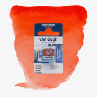 VanGogh_feste-Aquarellfarbe-im-halben-Naepfchen-auf-Farbkarte-Farbfamilie-Rot-FArbe-Vermilion-311