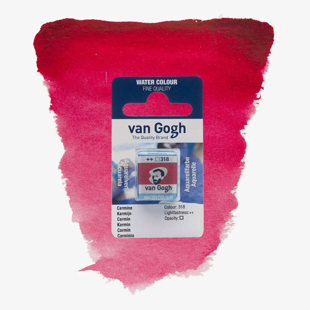 VanGogh_feste-Aquarellfarbe-im-halben-Naepfchen-auf-Farbkarte-Farbfamilie-Rot-FArbe-Karminrot-318