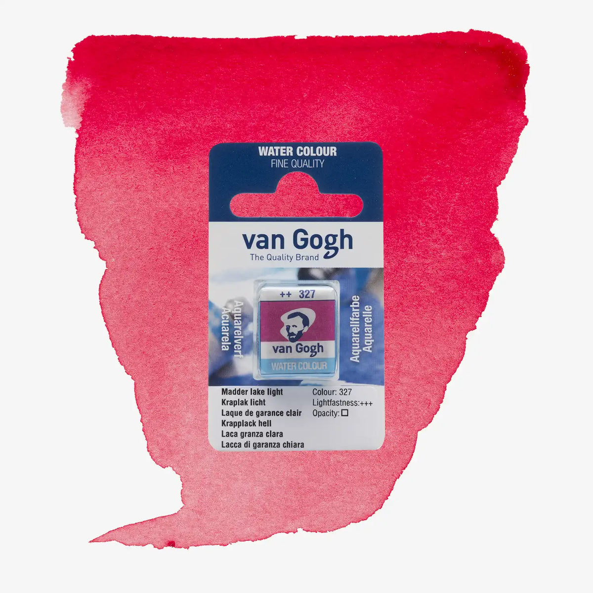 VanGogh_feste-Aquarellfarbe-im-halben-Naepfchen-auf-Farbkarte-Farbfamilie-Rot-FArbe-Maddersee-_Licht-327