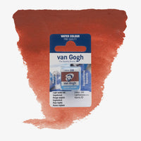 VanGogh_feste-Aquarellfarbe-im-halben-Naepfchen-auf-Farbkarte-Farbfamilie-Braun-FArbe-Lichtoxidrot-339