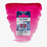 VanGogh_feste-Aquarellfarbe-im-halben-Naepfchen-auf-Farbkarte-Farbfamilie-Rosa-FArbe-Quinacridone-Rose-_Primaer_-366