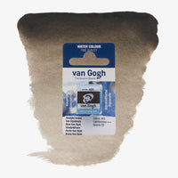 VanGogh_feste-Aquarellfarbe-im-halben-Naepfchen-auf-Farbkarte-Farbfamilie-Braun-FArbe-Vandyke_-Brown-403