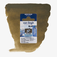 VanGogh_feste-Aquarellfarbe-im-halben-Naepfchen-auf-Farbkarte-Farbfamilie-Braun-FArbe-Roh-_Umbra-408