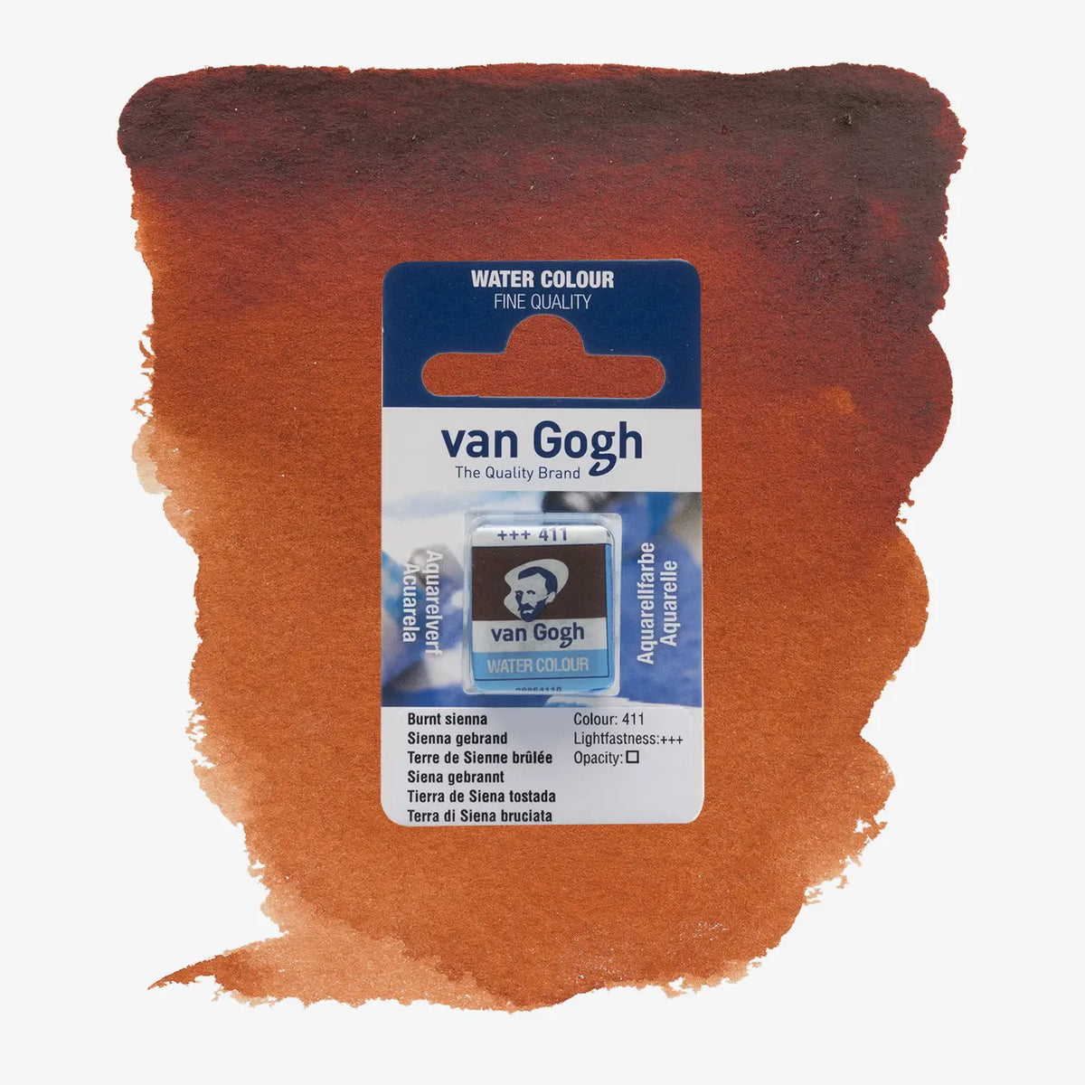 VanGogh_feste-Aquarellfarbe-im-halben-Naepfchen-auf-Farbkarte-Farbfamilie-Braun-FArbe-Gebranntes-_Siena-411