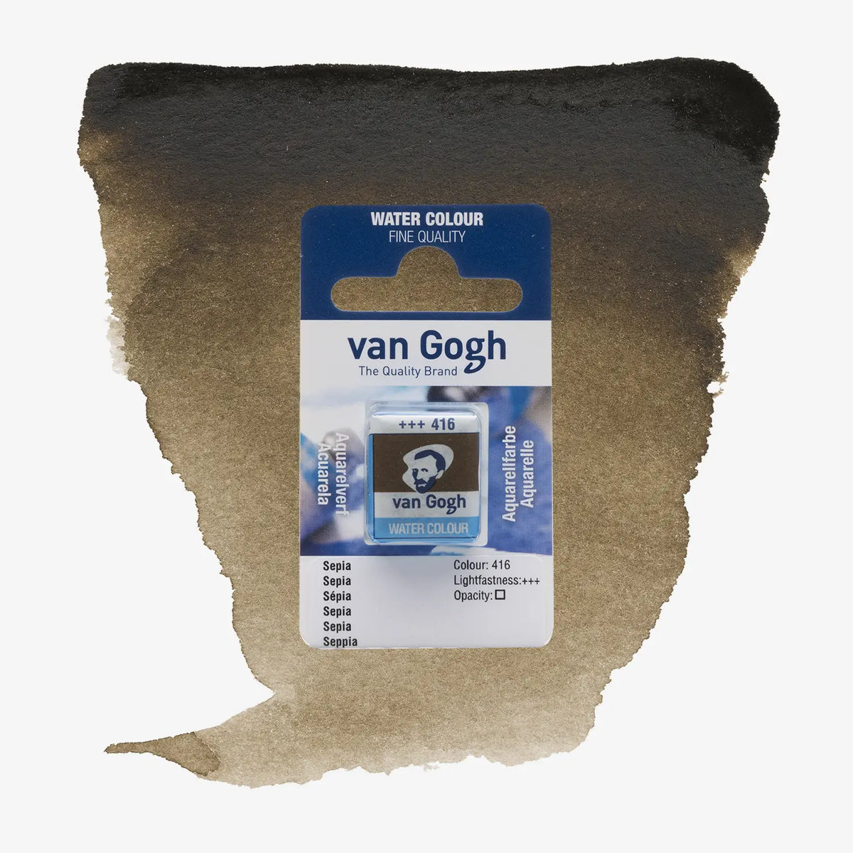 VanGogh_feste-Aquarellfarbe-im-halben-Naepfchen-auf-Farbkarte-Farbfamilie-Braun-FArbe-Sepia-416