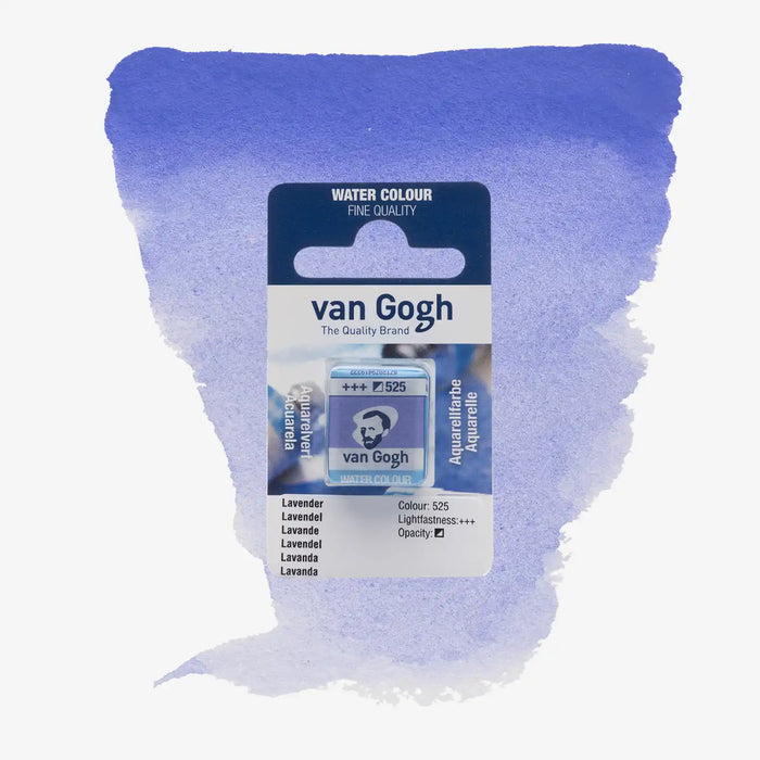 VanGogh_feste-Aquarellfarbe-im-halben-Naepfchen-auf-Farbkarte-Farbfamilie-Lila-FArbe_Lavendel-525