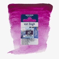 VanGogh_feste-Aquarellfarbe-im-halben-Naepfchen-auf-Farbkarte-Farbfamilie-Lila-FArbe_Quinacridone-_Purpurrot-592
