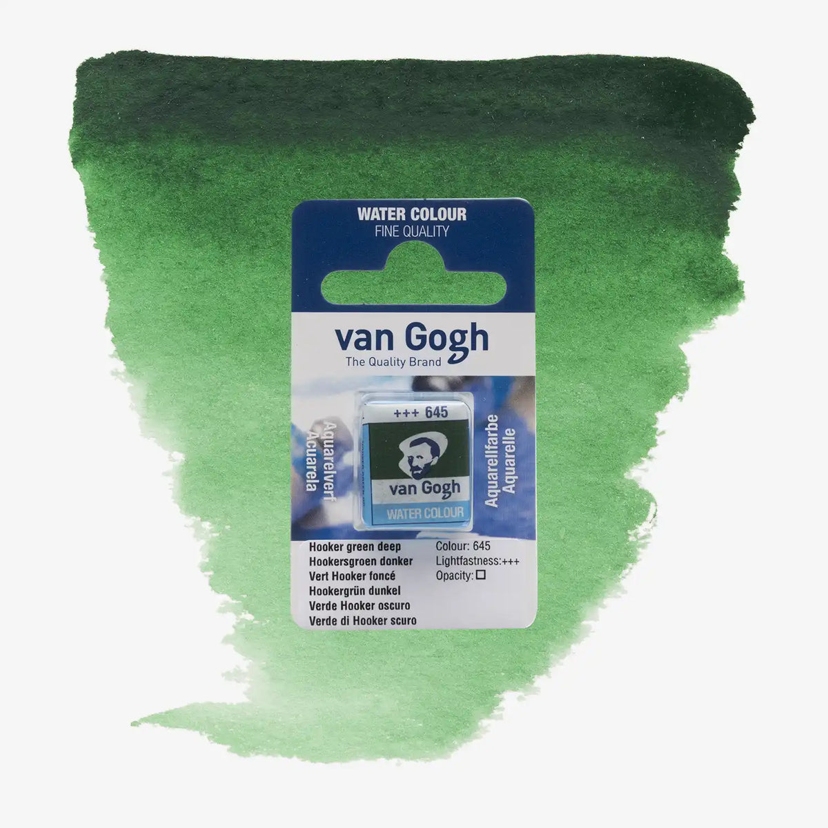 VanGogh_feste-Aquarellfarbe-im-halben-Naepfchen-auf-Farbkarte-Farbfamilie-Gruen-FArbe_Hooker_-Gruen-_dunkel-645