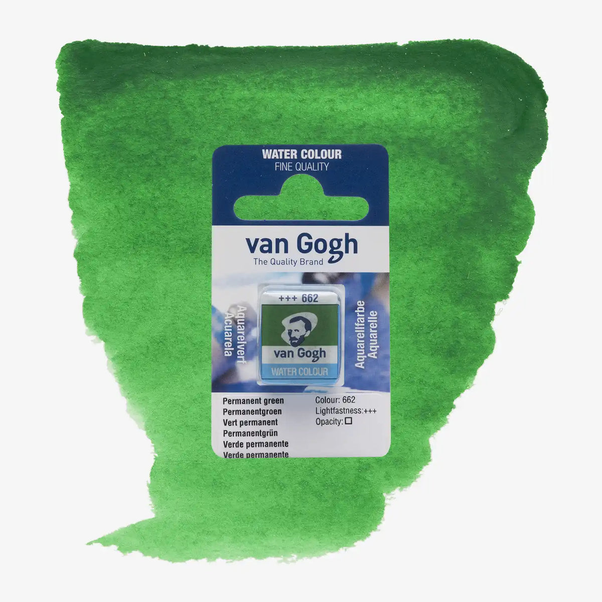 VanGogh_feste-Aquarellfarbe-im-halben-Naepfchen-auf-Farbkarte-Farbfamilie-Gruen-FArbe_Permanentes-_Gruen-662