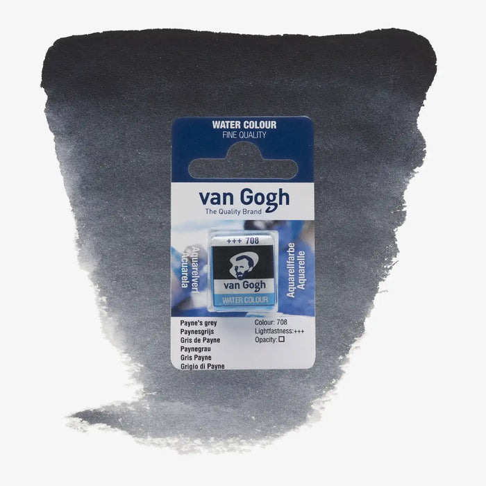 VanGogh_feste-Aquarellfarbe-im-halben-Naepfchen-auf-Farbkarte-Farbfamilie-Grau-FArbe-Payne_s-_Grey-708