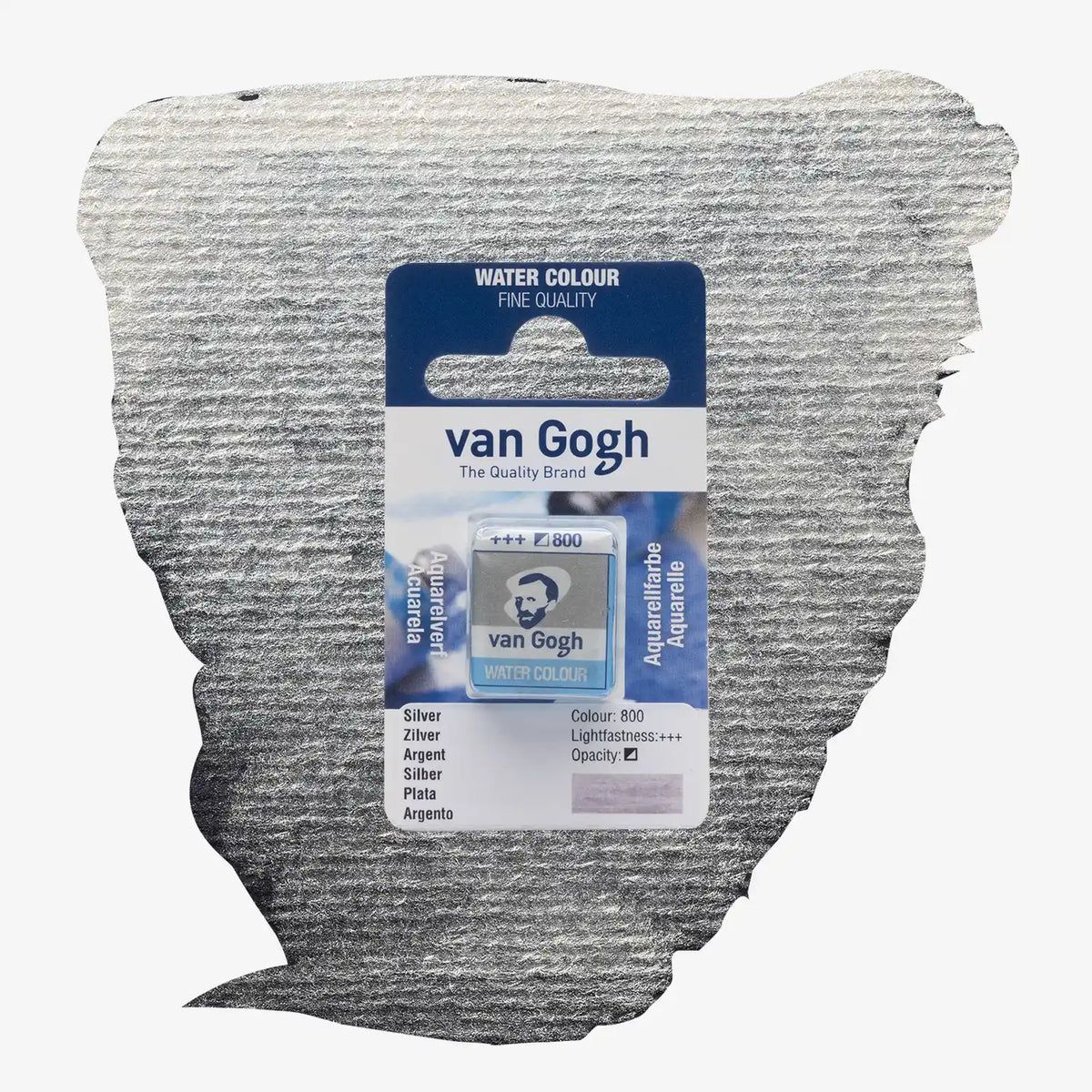 Van Gogh / Aquarellfarbe / halbe Näpfchen/ Farbfamilie Silber