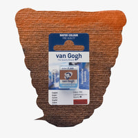 VanGogh_feste-Aquarellfarbe-im-halben-Naepfchen-auf-Farbkarte-Farbfamilie-Braun-FArbe-Kupfer-805