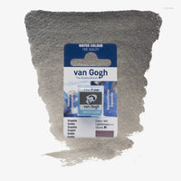 VanGogh_feste-Aquarellfarbe-im-halben-Naepfchen-auf-Farbkarte-Farbfamilie-Grau-FArbe-Graphit-840