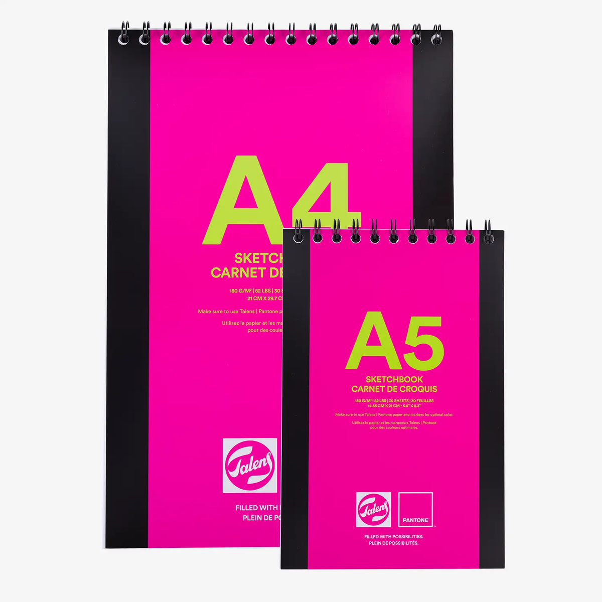 Talens-Pantone-Sketchbook-Format-A4-und-A5-30_Blatt-180grm-Produktansicht-cover-vorn