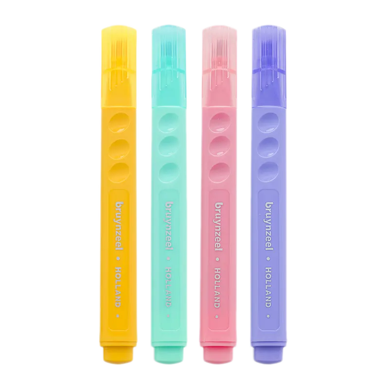 Bruynzeel / Textmarker / Highlighter / Pastel / 4er Set