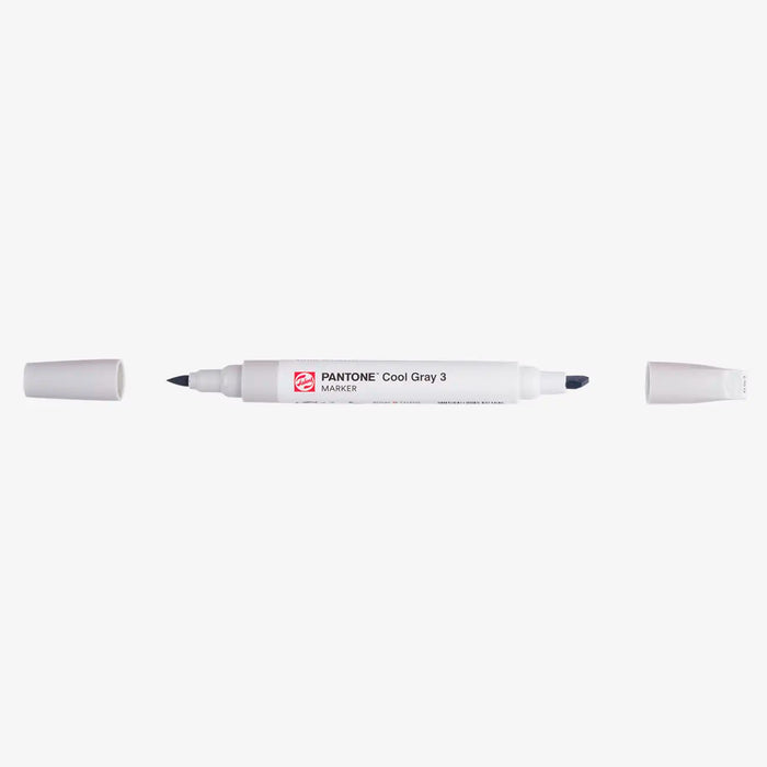Talens-Pantone-Marker-Cool-Gray-3-Stift-mit-Kappe-geoeffnet