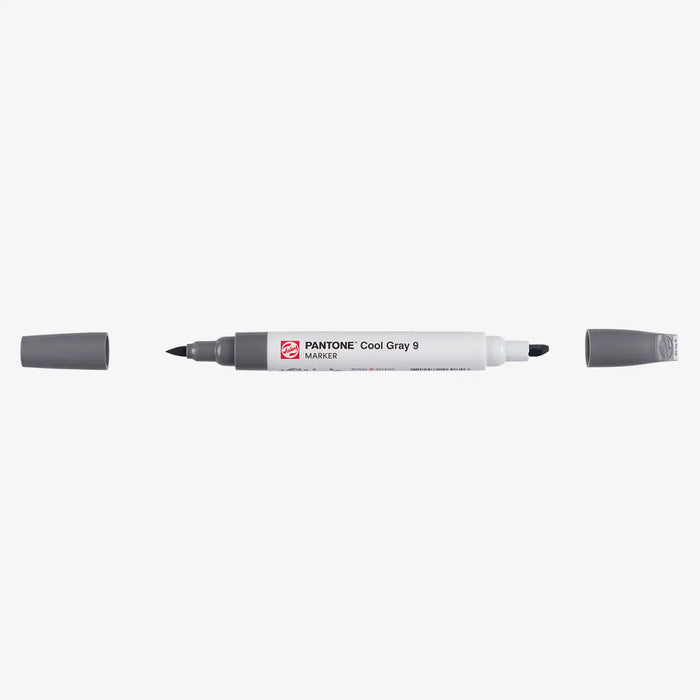 Talens-Pantone-Marker-Cool-Gray-9-Stift-mit-Kappe-geoeffnet