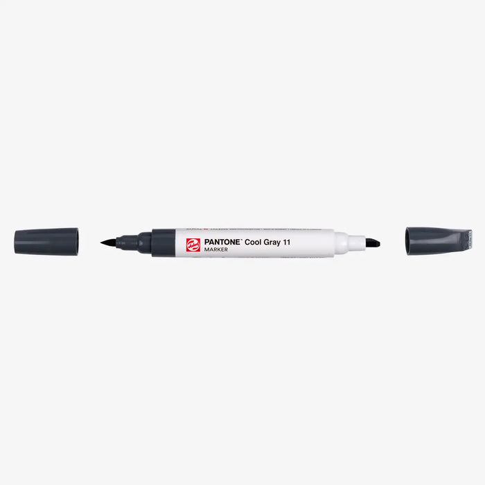 Talens-Pantone-Marker-Cool-Gray11-Stift-mit-Kappe-geoeffnet