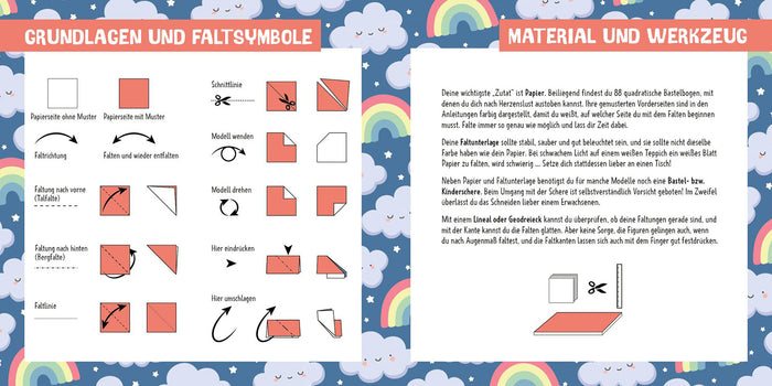 Origamipapier | EMF | 88 x Origami Kids | Kawaii