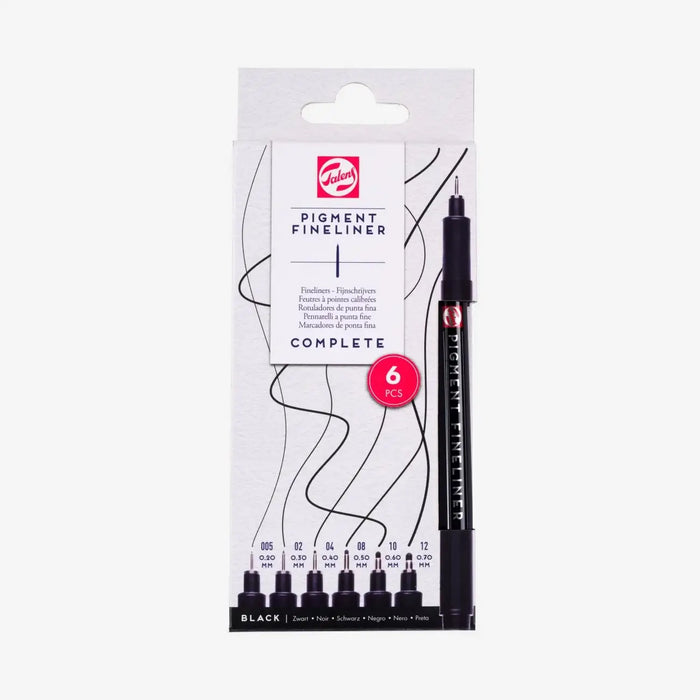 90480961_Talens-Pigment-Fineliner-Complete-Set-6-Stueck-Sin-Verpackung-Produktansicht