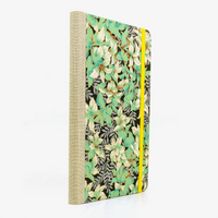 A5-dotted-small-chiyogami-cover-motiv-Busch-gruen-silber-auf-schwarz-seitlich-hinten