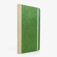 A5-dotted-small-chiyogami-cover-motiv-Same-Komon-gold-auf-gruen-seitlich-hinten