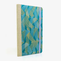 A5-dotted-small-chiyogami-cover-motiv-saitenspiel-petrol-seitlich-hinten