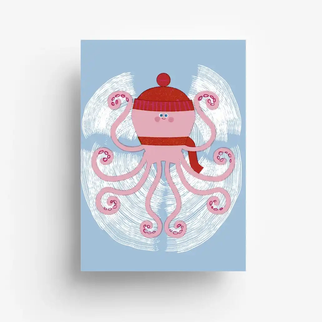 A6-Postkarte-Schneeoktobus-Cover-Produkt-vorn