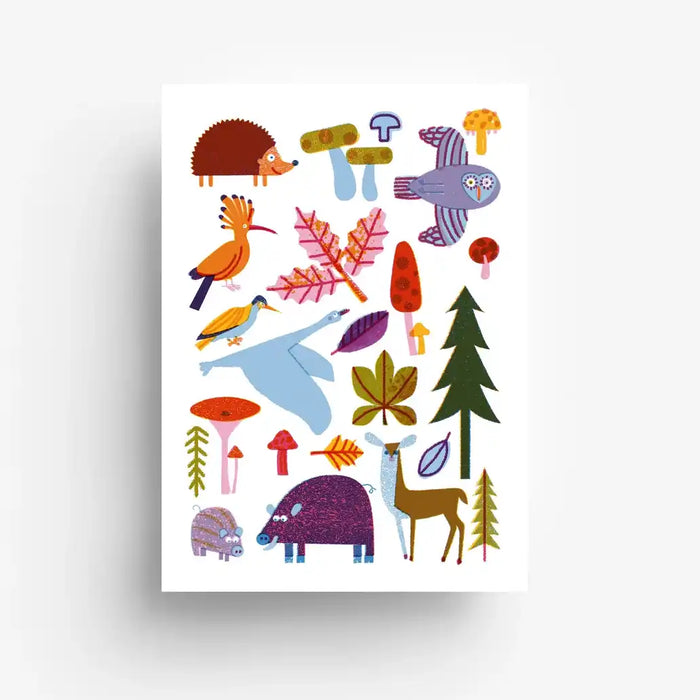 A6-Postkarte-Waldtiere-Cover-Produkt-vorn