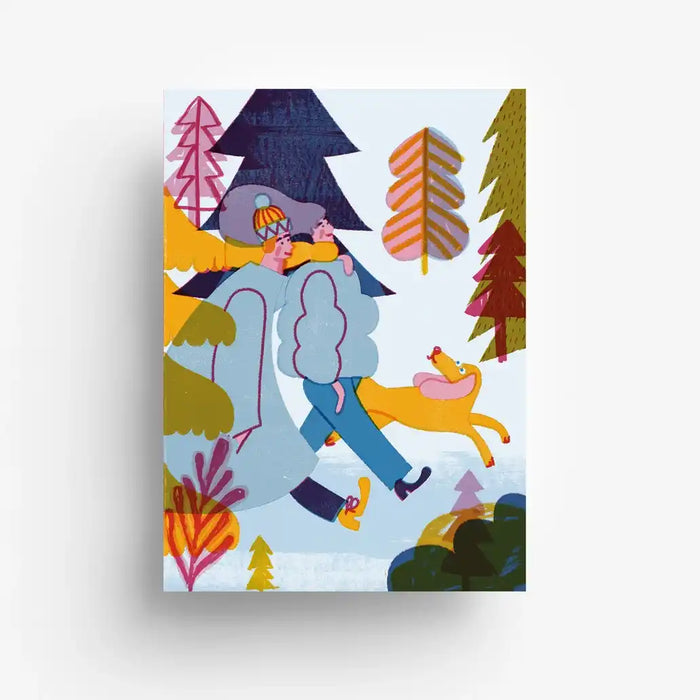 A6-Postkarte-Winterspaziergang-Cover-Produkt-vorn